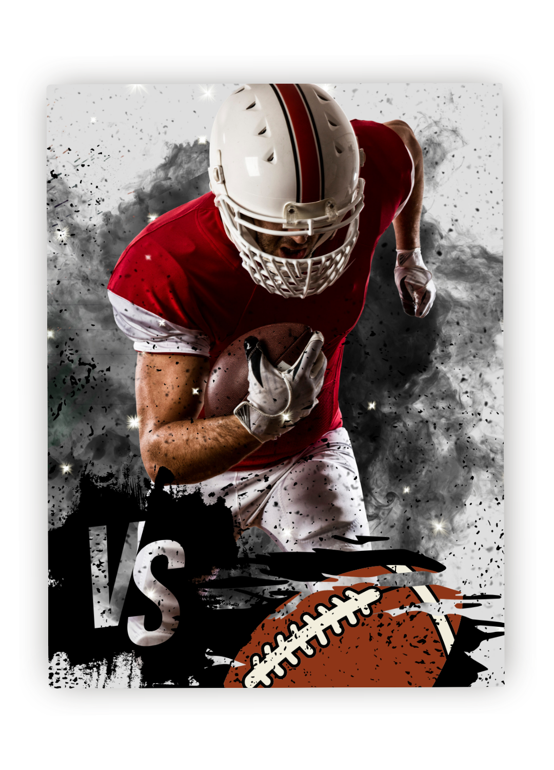 Football - Paperback 100 Page Lined Notebook, Sized at 5x8