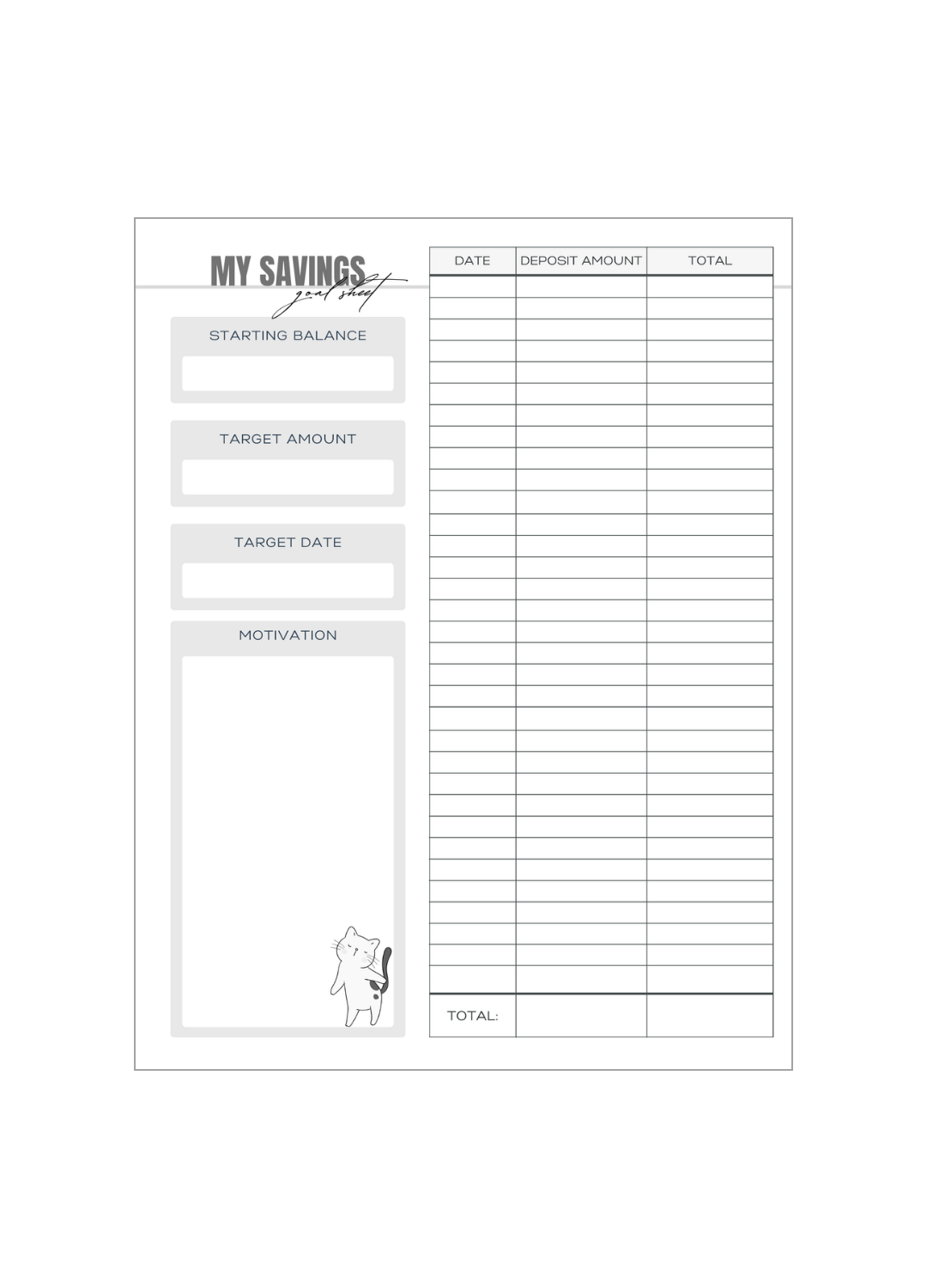 Cats Are Awesome - Bill Payment Tracker Book, 100 Pages, Sized 8.5x11