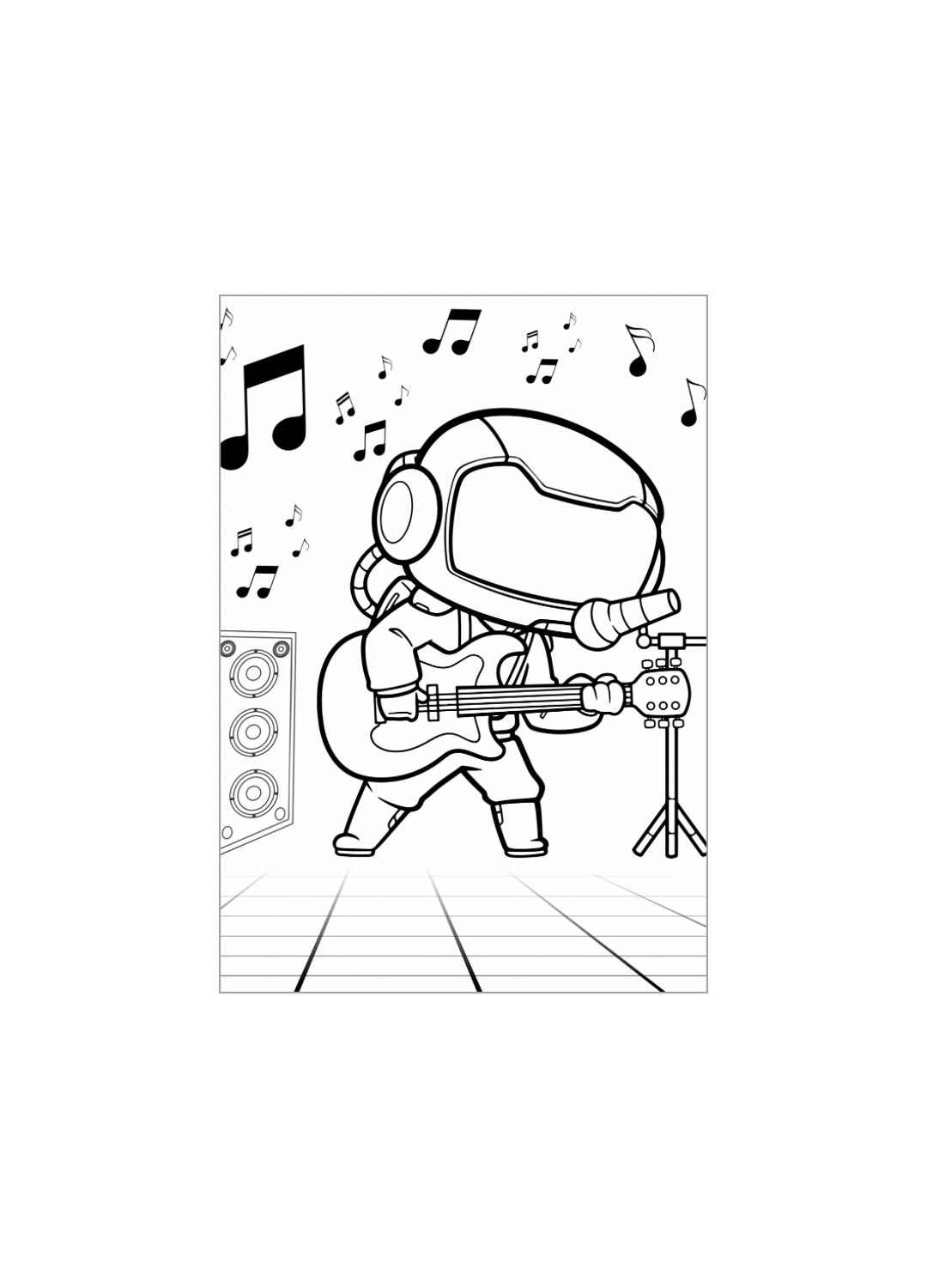 Astronaut Adventures Coloring Book for Kids: Astronauts Playing Sports, Making Music & More | 8.5 x 11 Fun