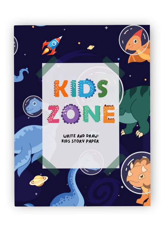 Kids Zone : Write and Draw Storybook Paper : Dinosaurs