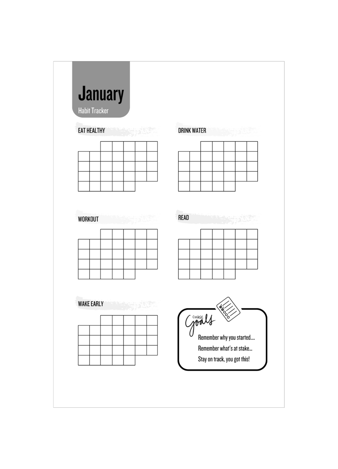 BLACK Empowerment : 6x9 Lined Notebook Pages with Prompts & Habit Tracker