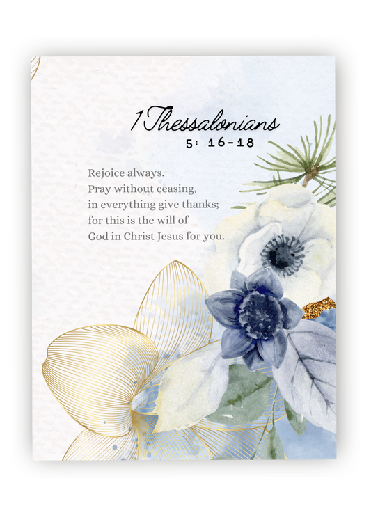 Rejoice Always - Paperback 100 Page Lined Notebook, Sized at 5x8: White Background