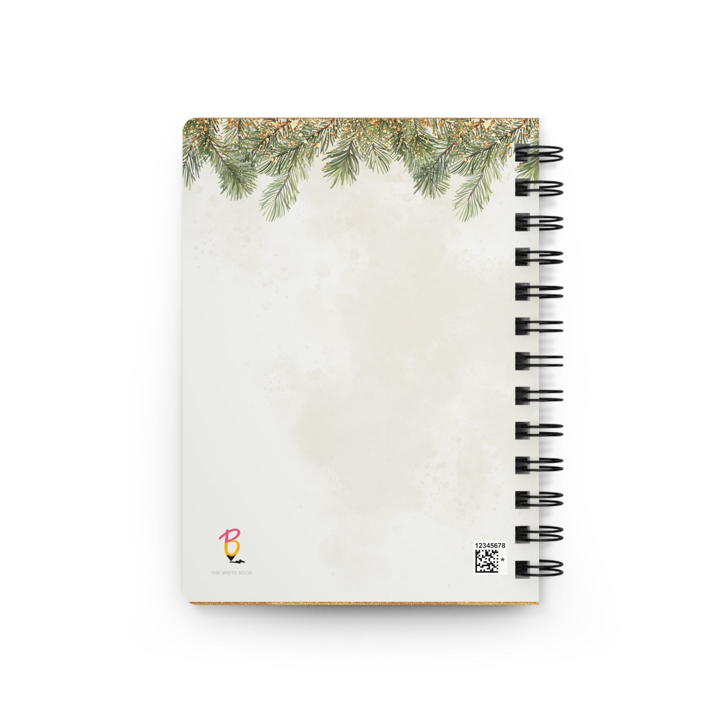 Christmas Tree and Houses: Spiral Bound Notebook