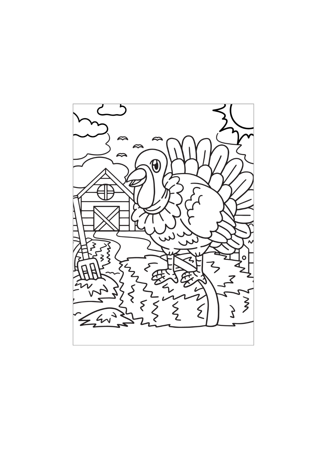 Thanksgiving Coloring and Activity Book for Kids – 8.5x11 Size with 25 Pages