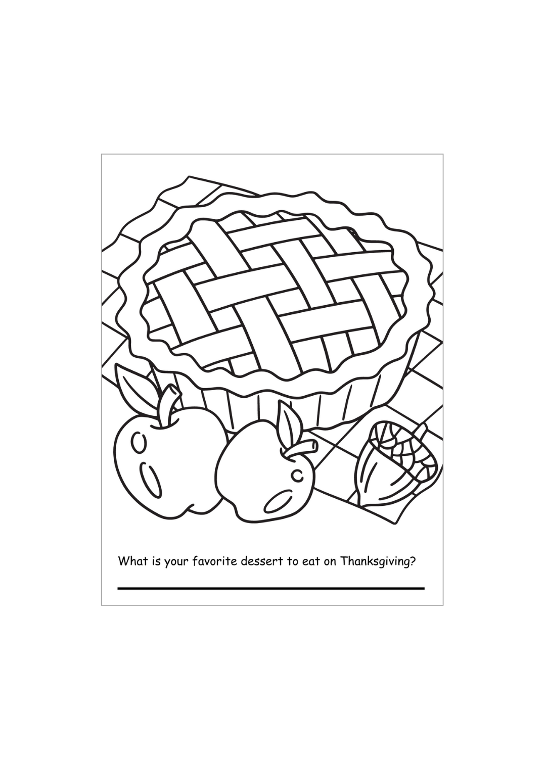 Thanksgiving Fun: A Fun-Filled Coloring and Activity Book for Kids – 8.5x11 Size with 25 Pages