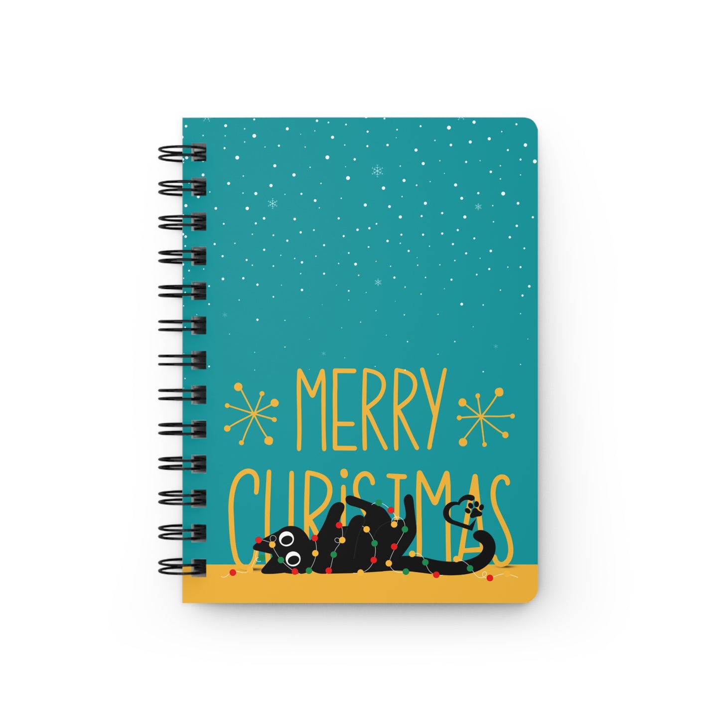 Christmas Cat: Spiral Bound Notebook