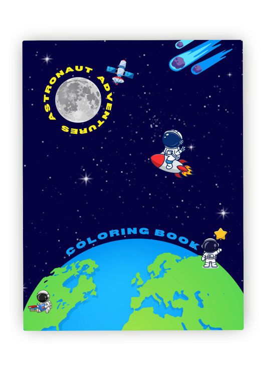 Astronaut Adventures Coloring Book for Kids: Astronauts Playing Sports, Making Music & More | 8.5 x 11 Fun