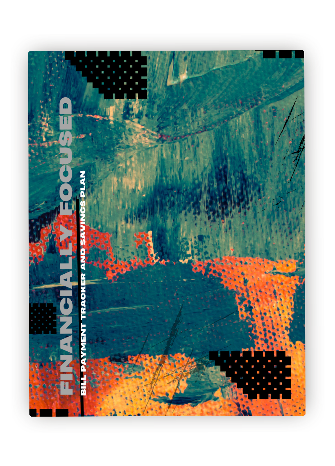 Bill Payment Tracker Book - Grunge Themed Cover