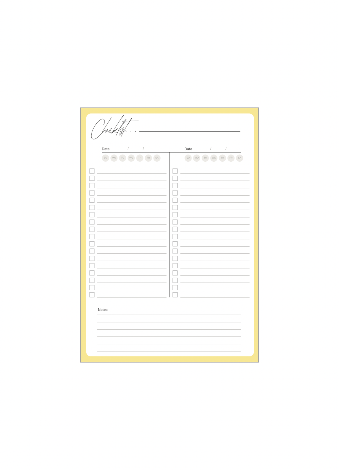2025 7x10 Blank, Fillable, Rose Themed Planner
